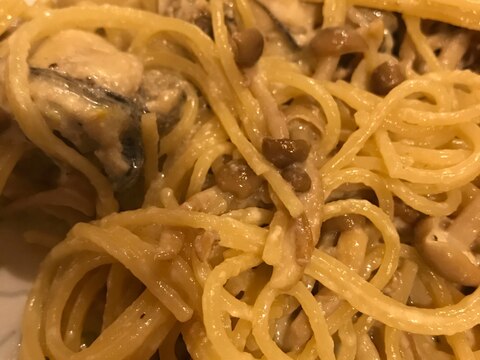 フライパンひとつで牡蠣のクリームパスタ